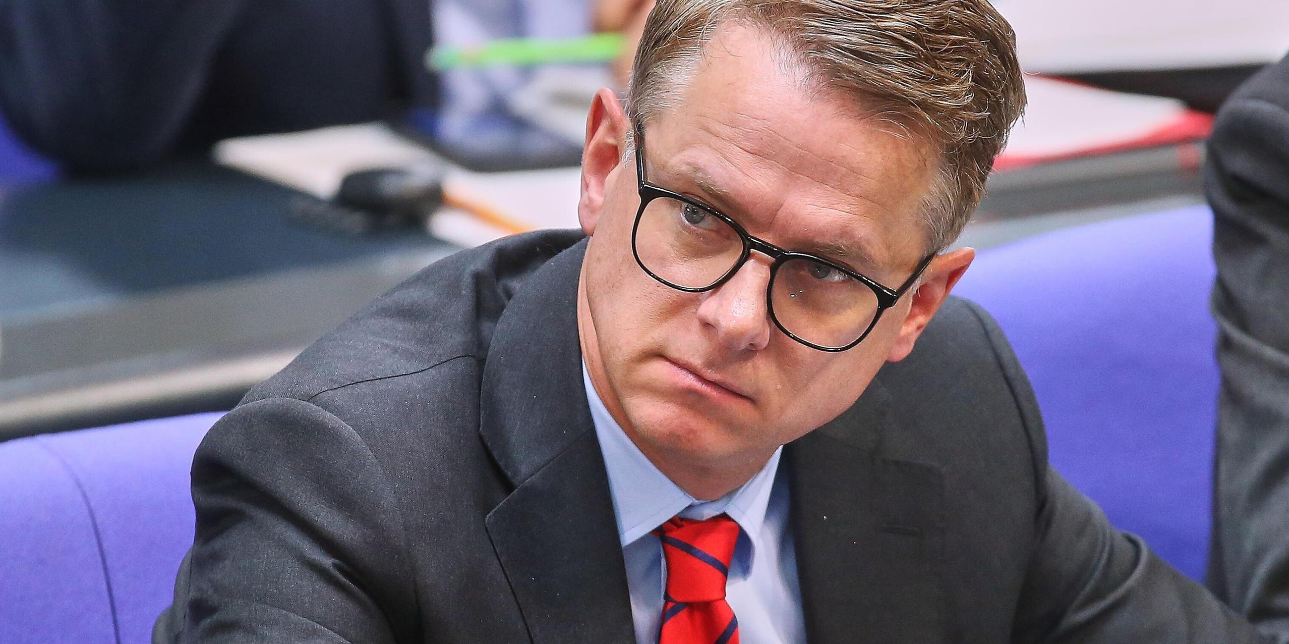 CDU-Generalsekretär Carsten Linnemann im Deutschen Bundestag am 06.06.2025.