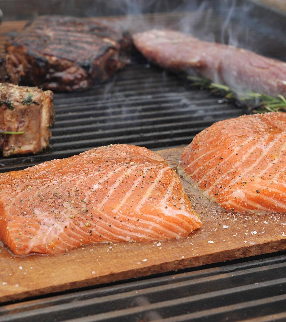 Lachs vom Grill