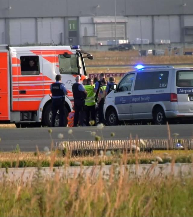 Blockierter Flughafen