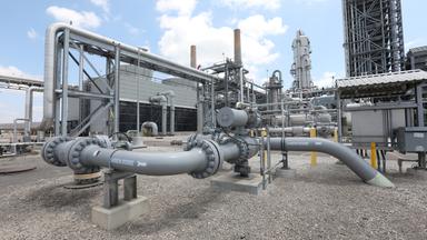 USA: Petra Nova CCS-Anlage im NRG-Kraftwerk in Richmond