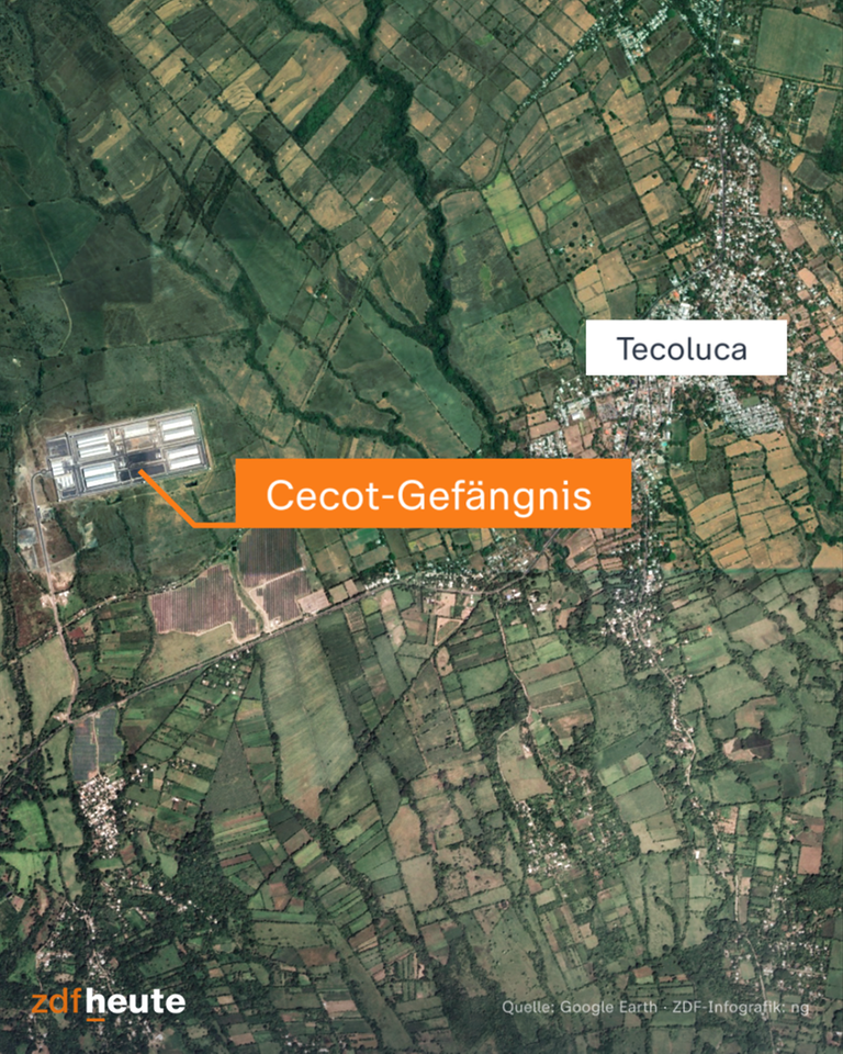 Cecot-Gefängnis nahe der Stadt Tecoluca