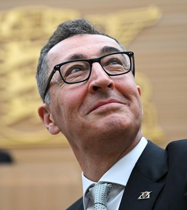 Cem Özdemir im Plenarsaal des Landtags, aufgenommen am 13.05.2026