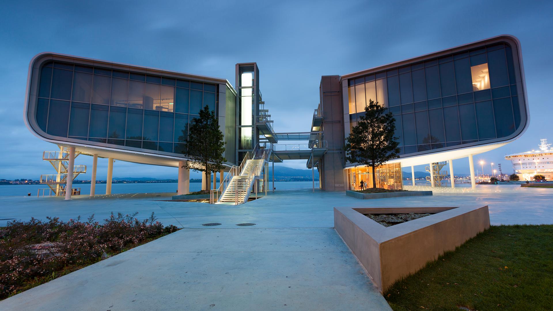 Centro Botín: das Gebäude des "futuristischen" Kulturzentrums im spanischen Santander.