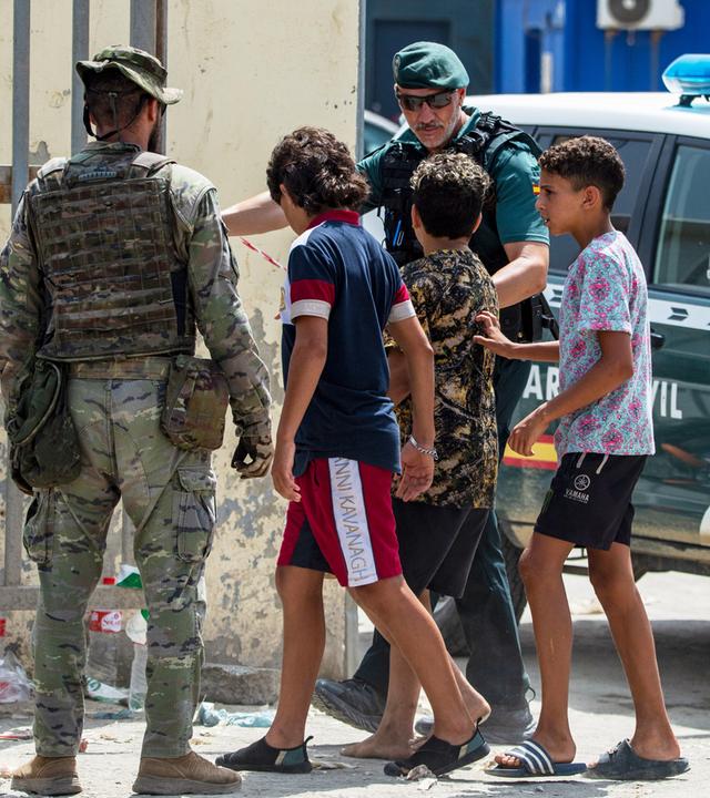 Migranten in Spanien - Ceuta