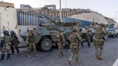 Soldaten der Armee in der spanischen Exklave Ceuta