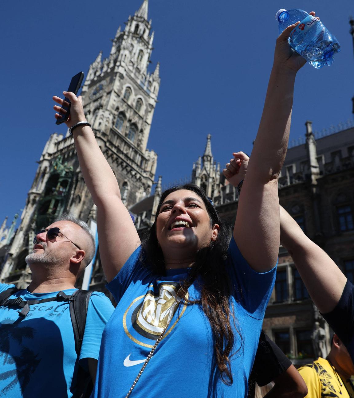 Die Fans von Inter Mailand bereiten sich vor für das Finalspiel der Champions League.