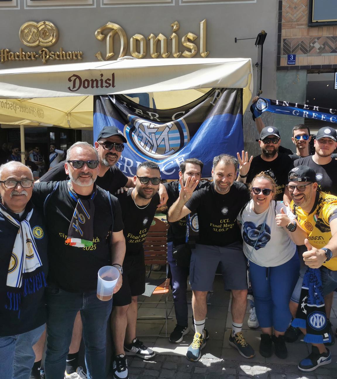 Fans von Inter Mailand bereiten sich für das Finale der Champions League vor.
