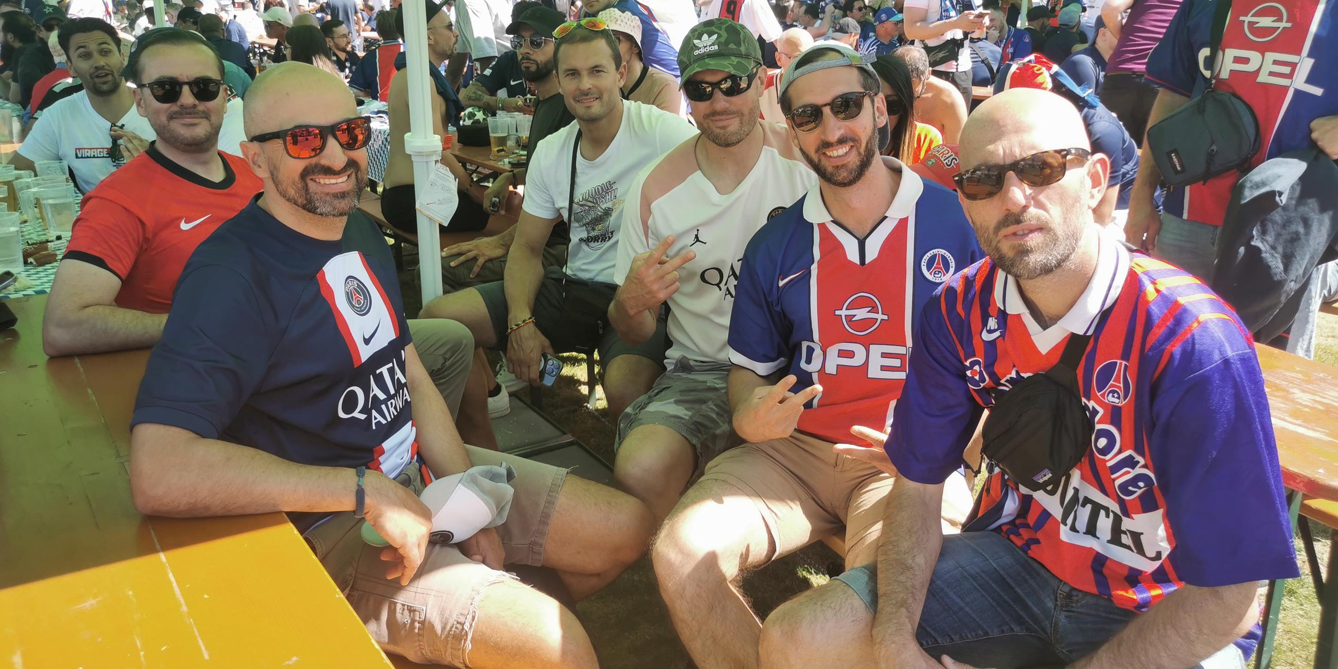 Die Fans von Paris Saint Germain bereiten sich auf das Finale in München vor.