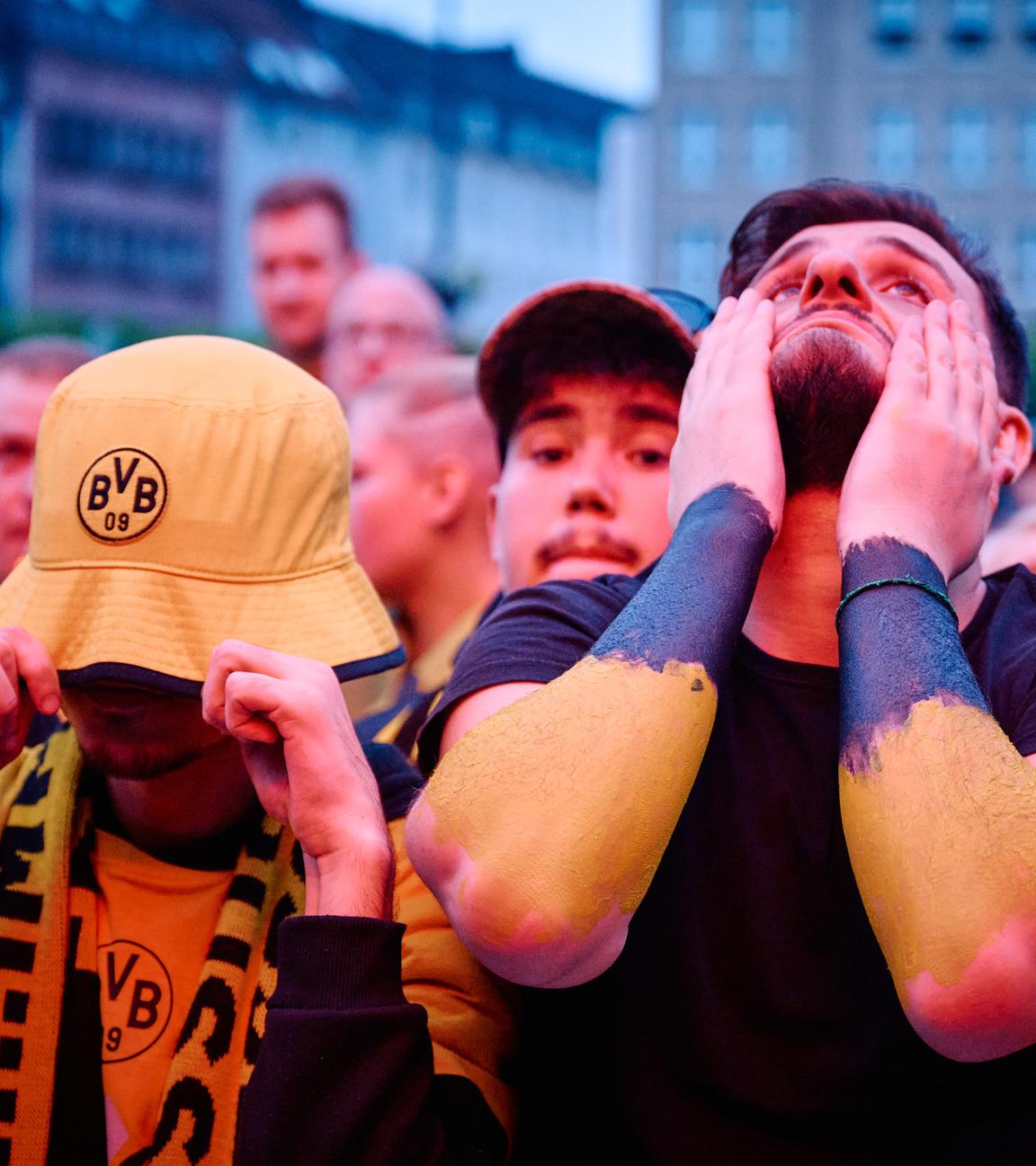 Public Viewing in Dortmund des Champions-League-Finales Borussia Dortmund - Real Madrid.