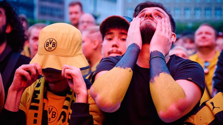 Public Viewing in Dortmund des Champions-League-Finales Borussia Dortmund - Real Madrid.