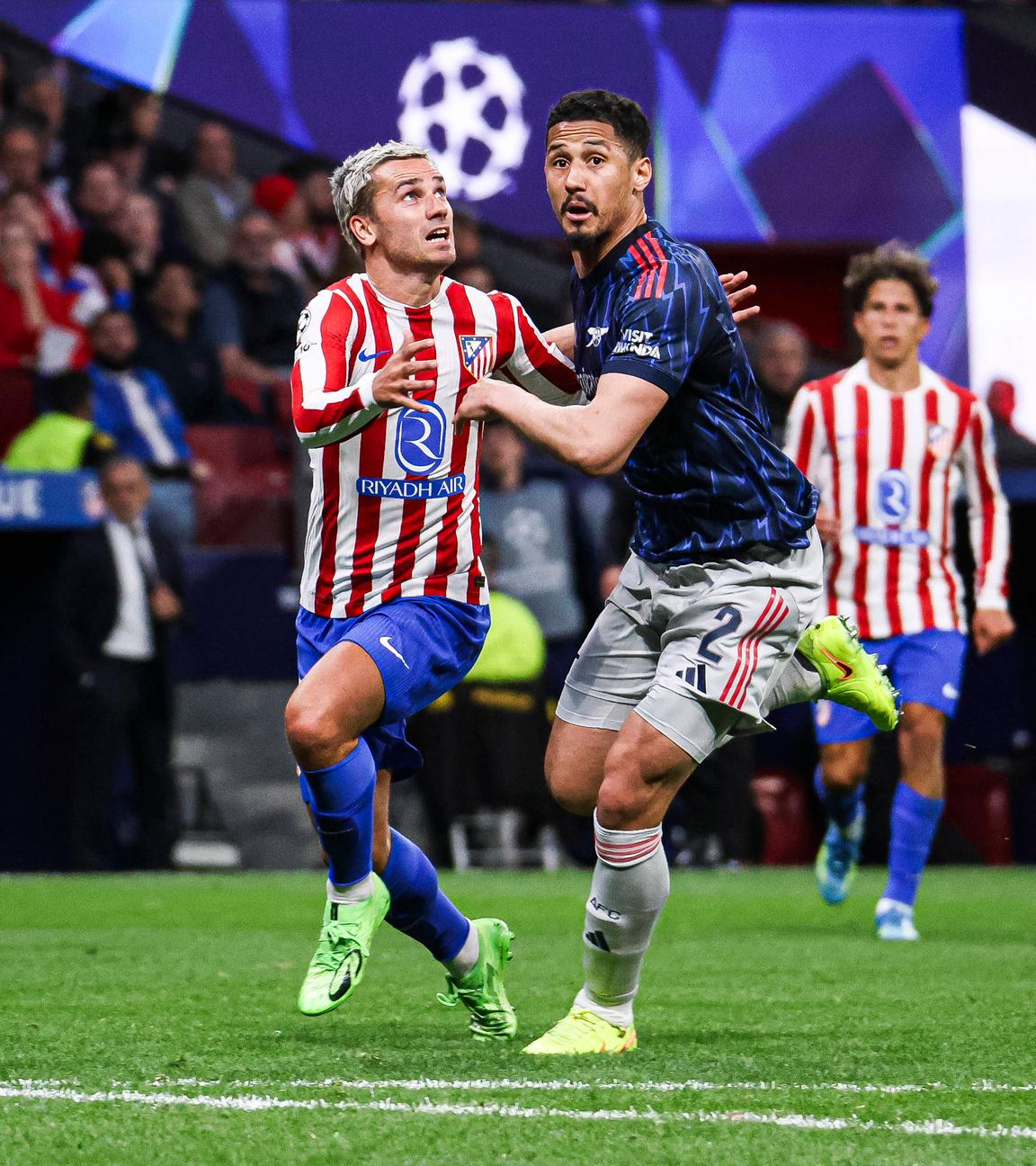 Antoine Griezmann und Saliba am 29.04.26