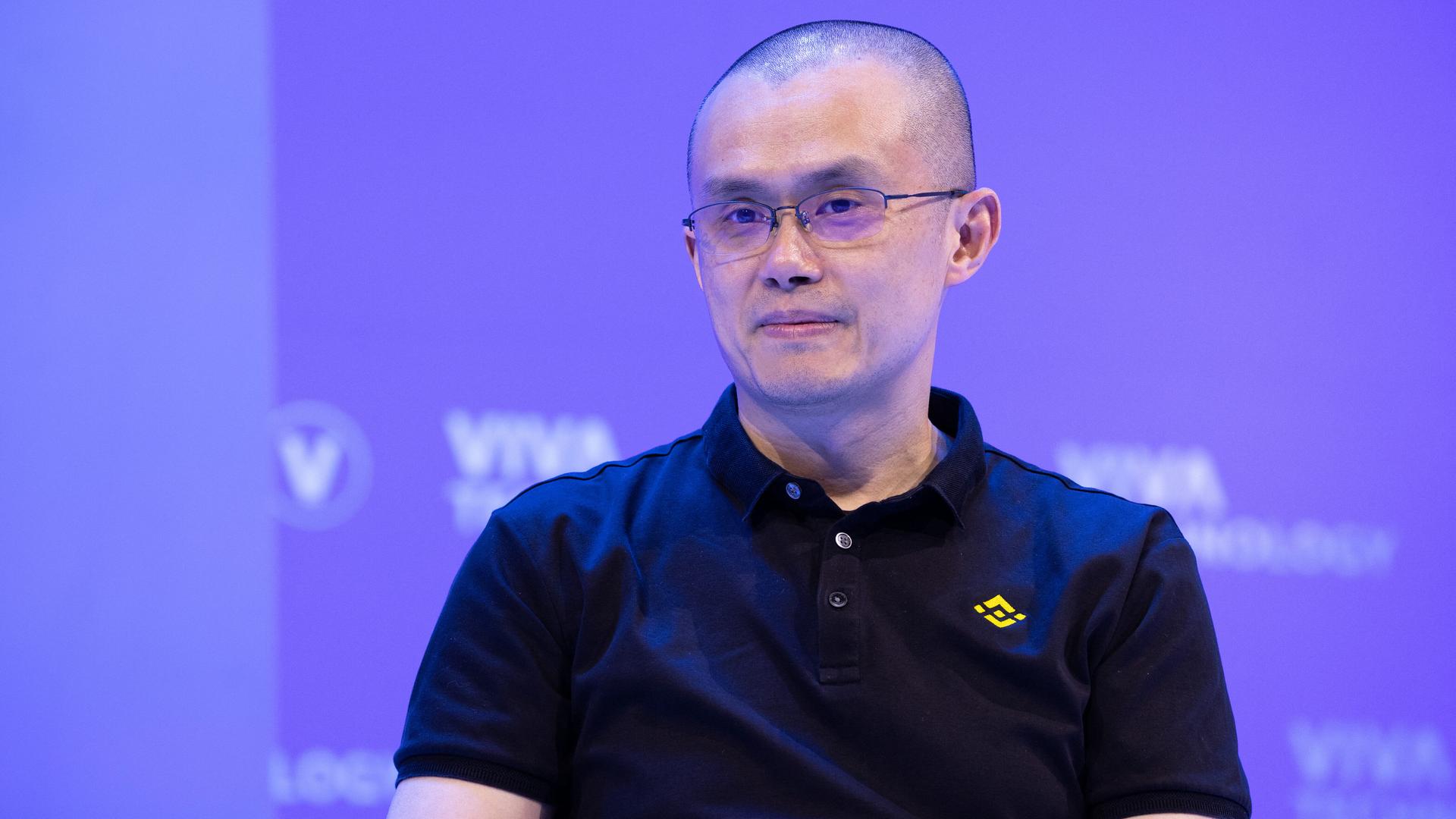 Changpeng Zhao, Gründer der Crypto-Börse Binance, spricht bei einer Veranstaltung in Paris im Mai 2022.