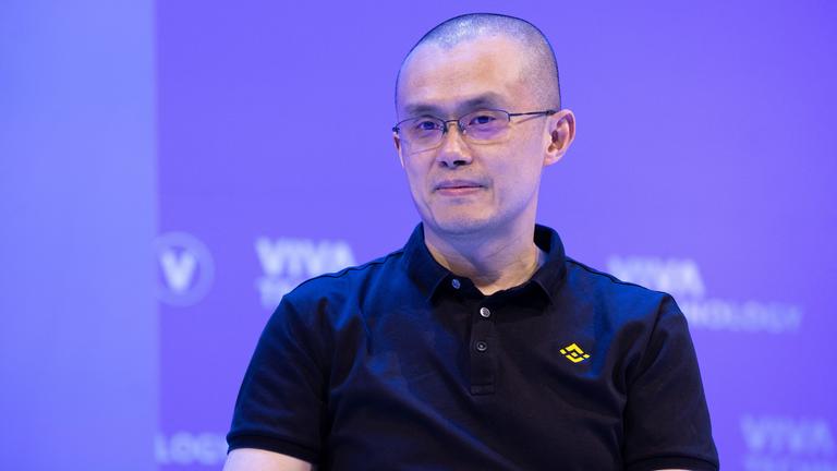 Changpeng Zhao, Gründer der Crypto-Börse Binance, spricht bei einer Veranstaltung in Paris im Mai 2022.