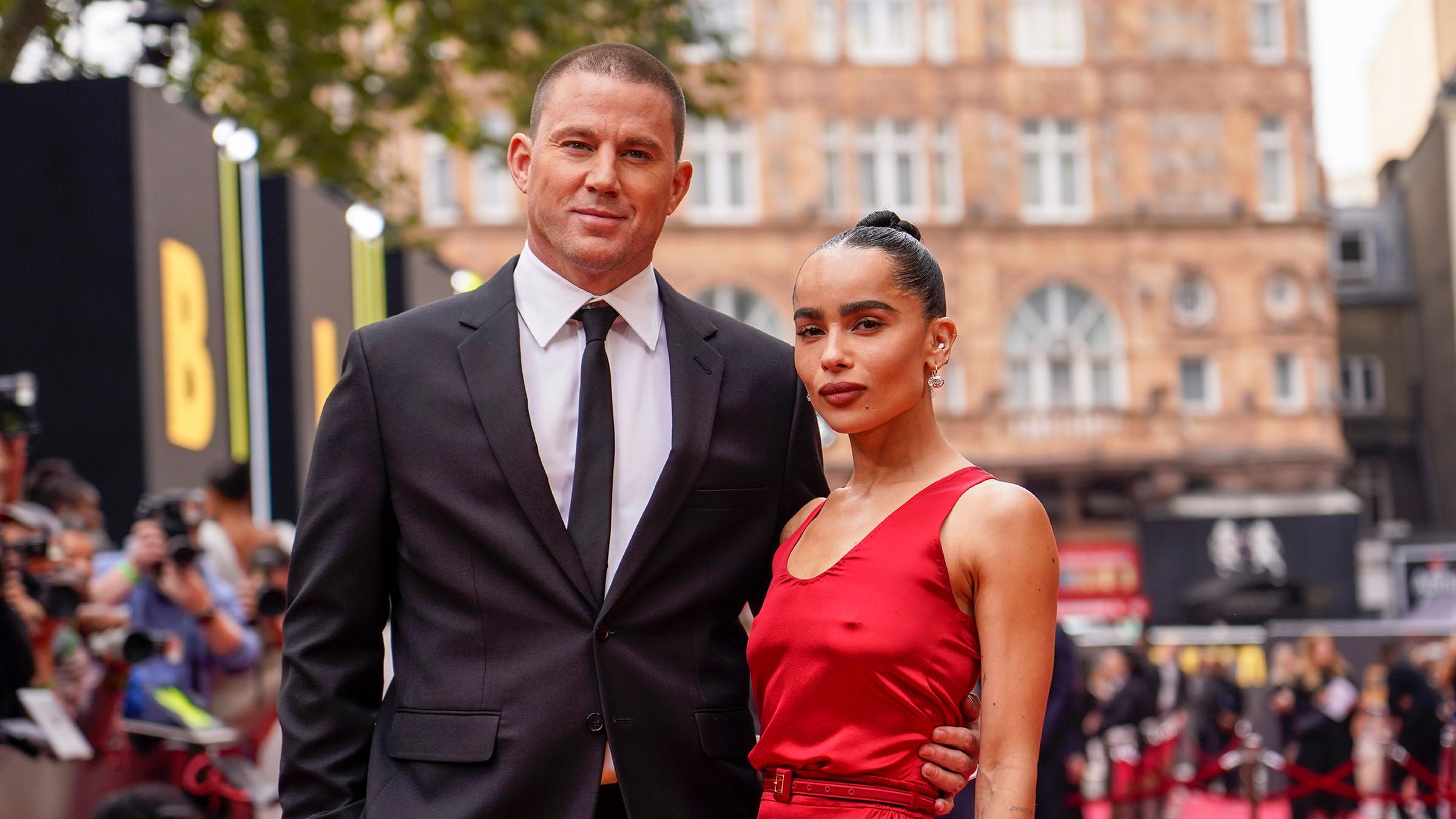 Channing Tatum und Zoë Kravitz auf einer Premiere ihres Films "Blink Twice"