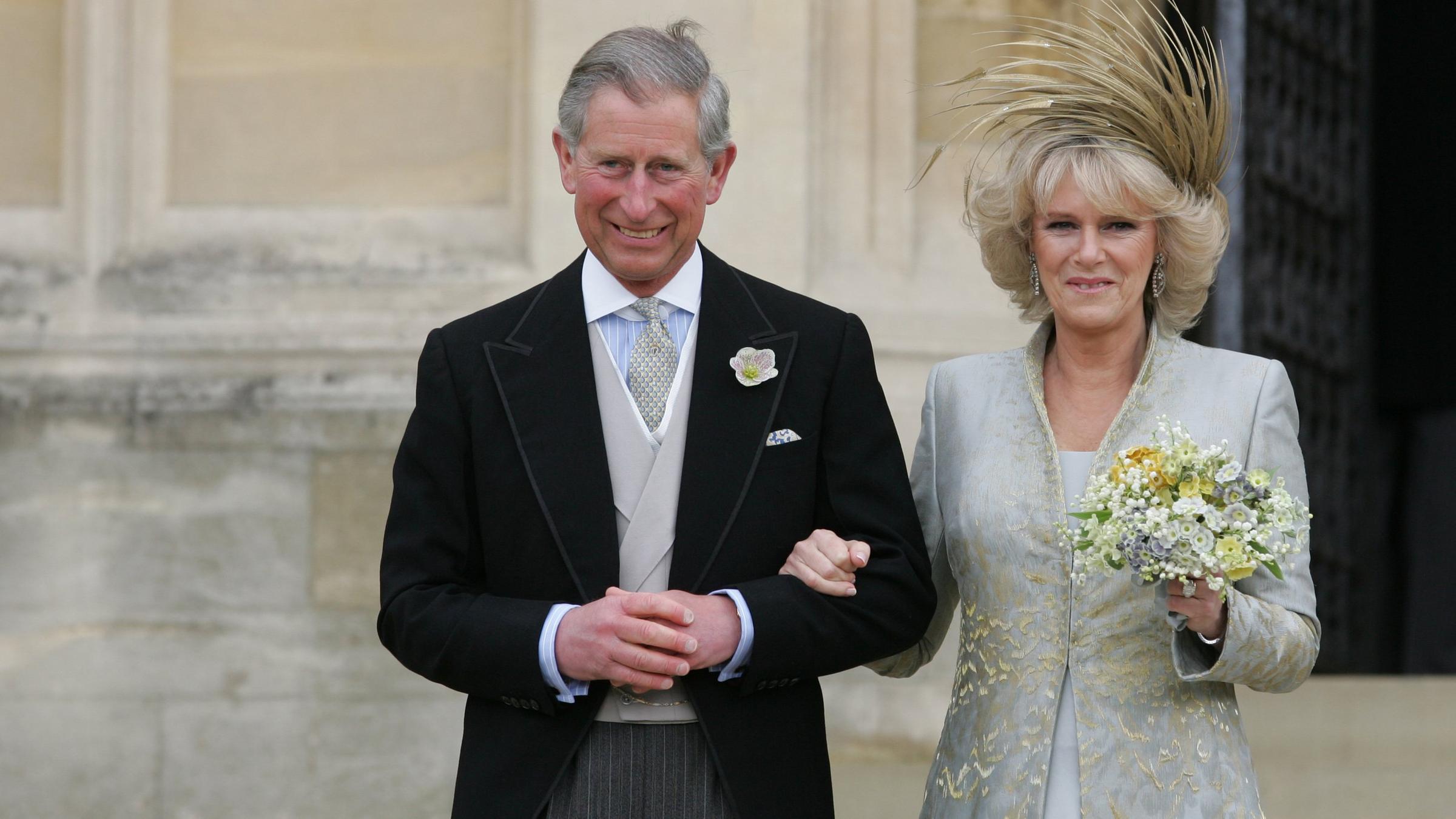 Camilla und Charles bei ihrer Hochzeit 2005