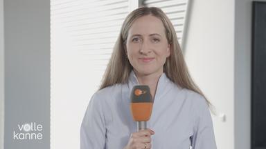 Charlotte Greipl mit ZDF-Mikro