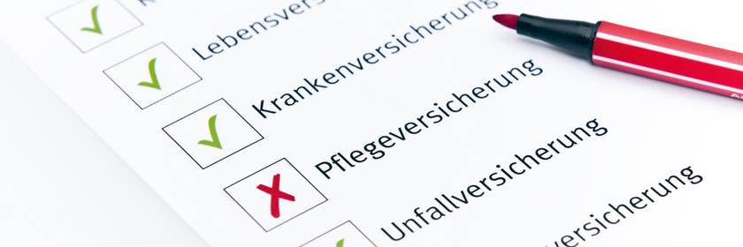 Checkliste für Versicherungen
