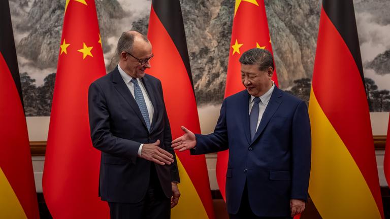 Merz zu Besuch in China