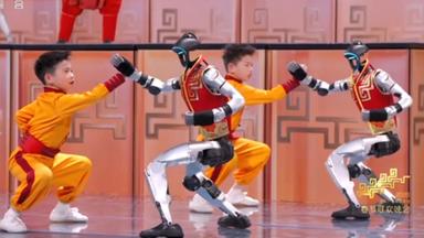 Kung-Fu-Roboter auf Neujahrsfest