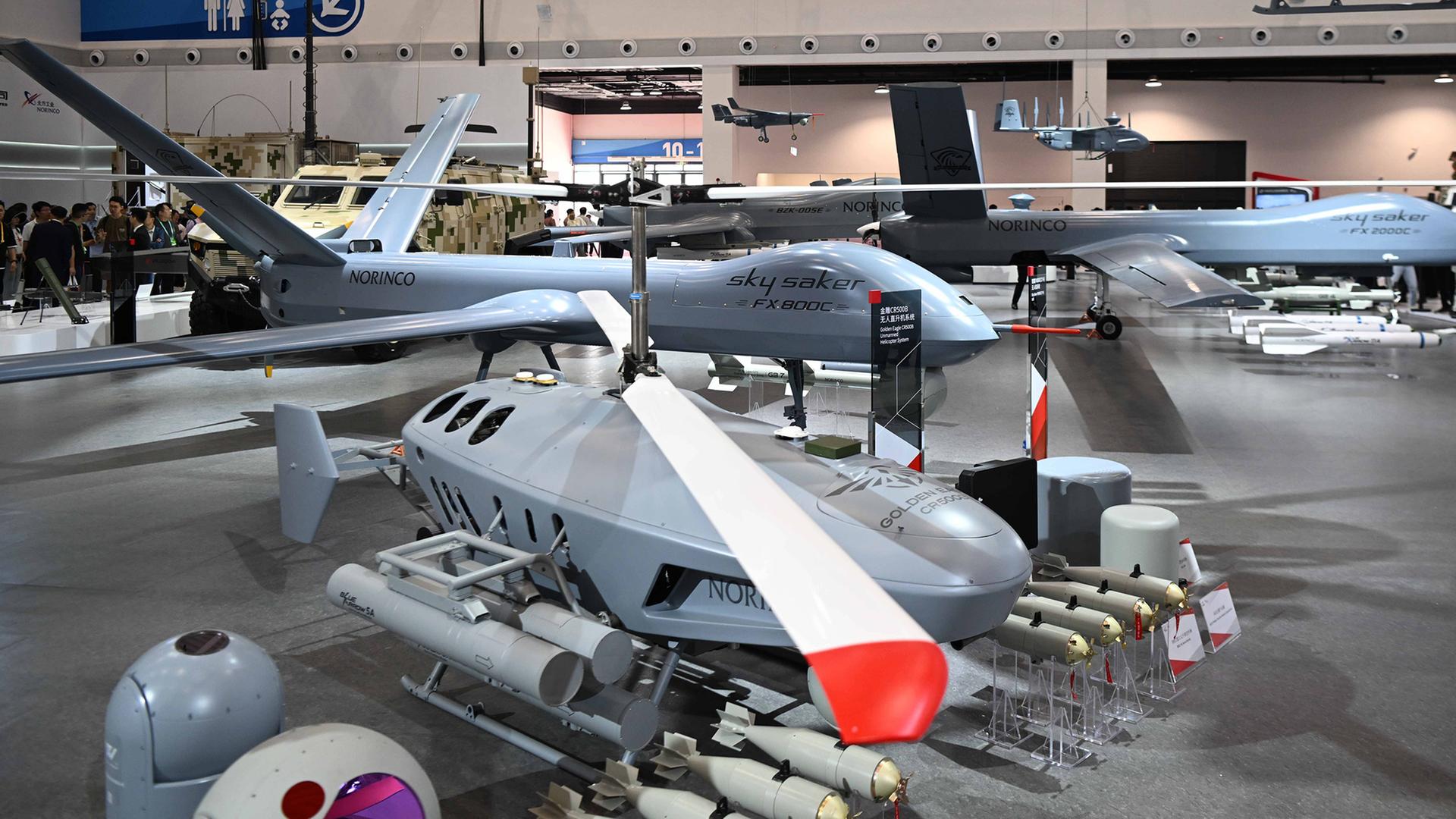 Drohnen auf der 15. Internationalen Luft- und Raumfahrtausstellung in China