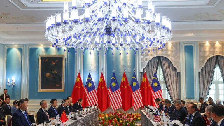 Chinas Präsident XI in Malaysia