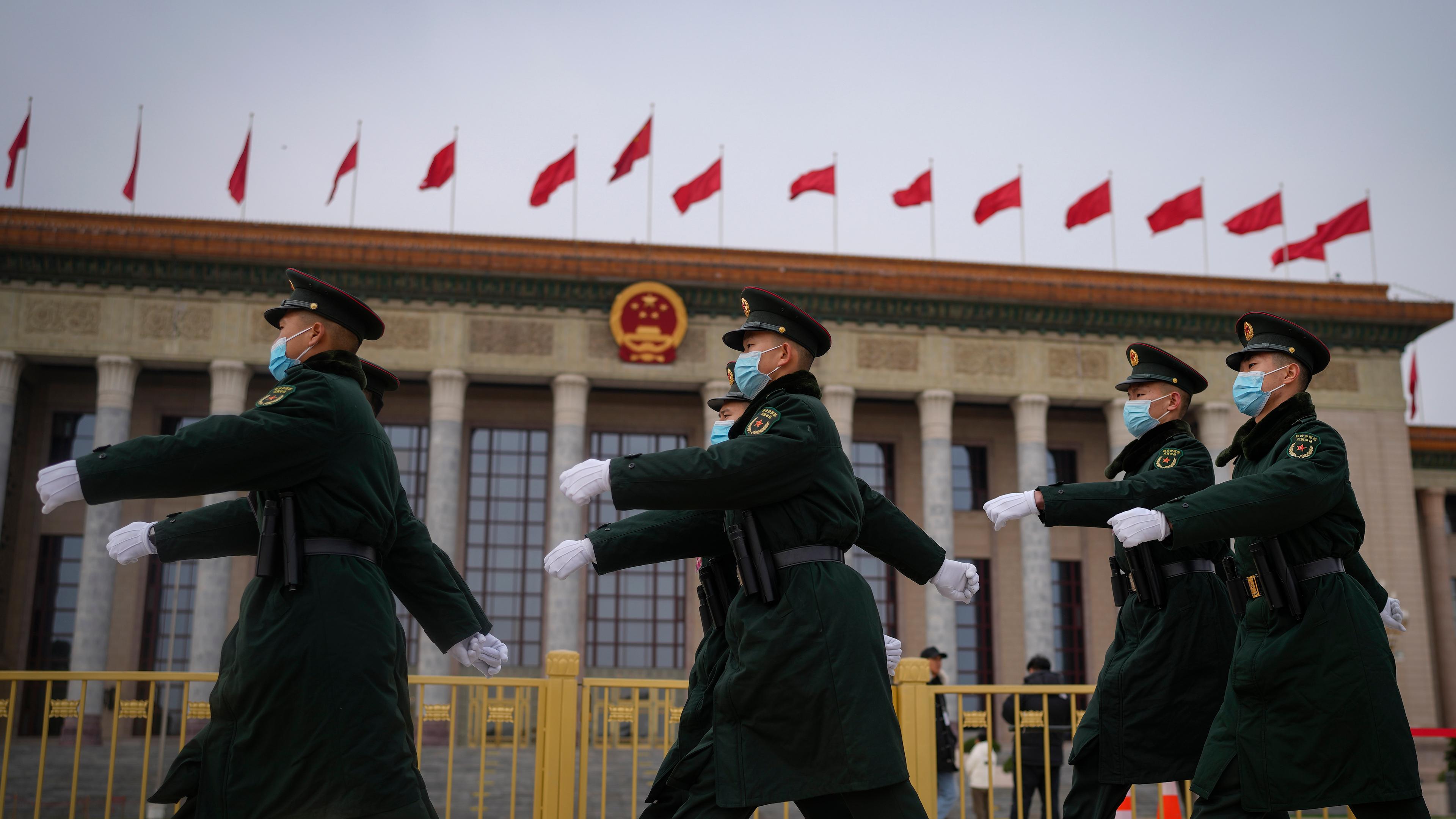 Vor dem Volkskongress in China