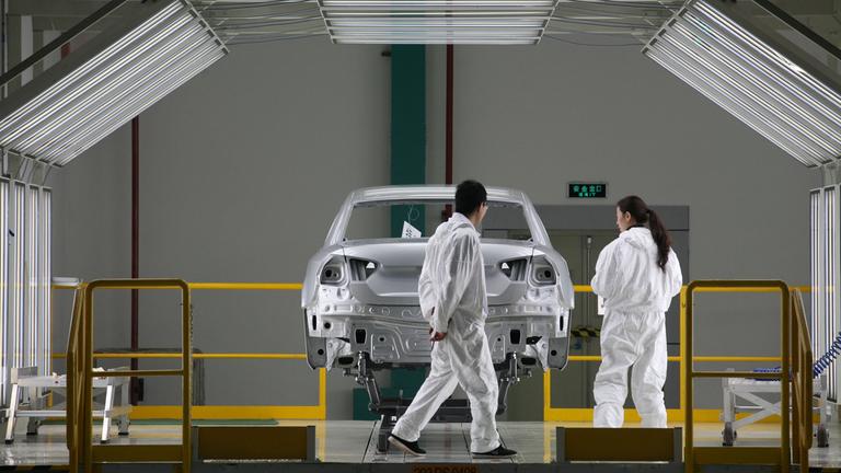 China: Mitarbeiter im VW-Werk in Nanjing, Archivbild