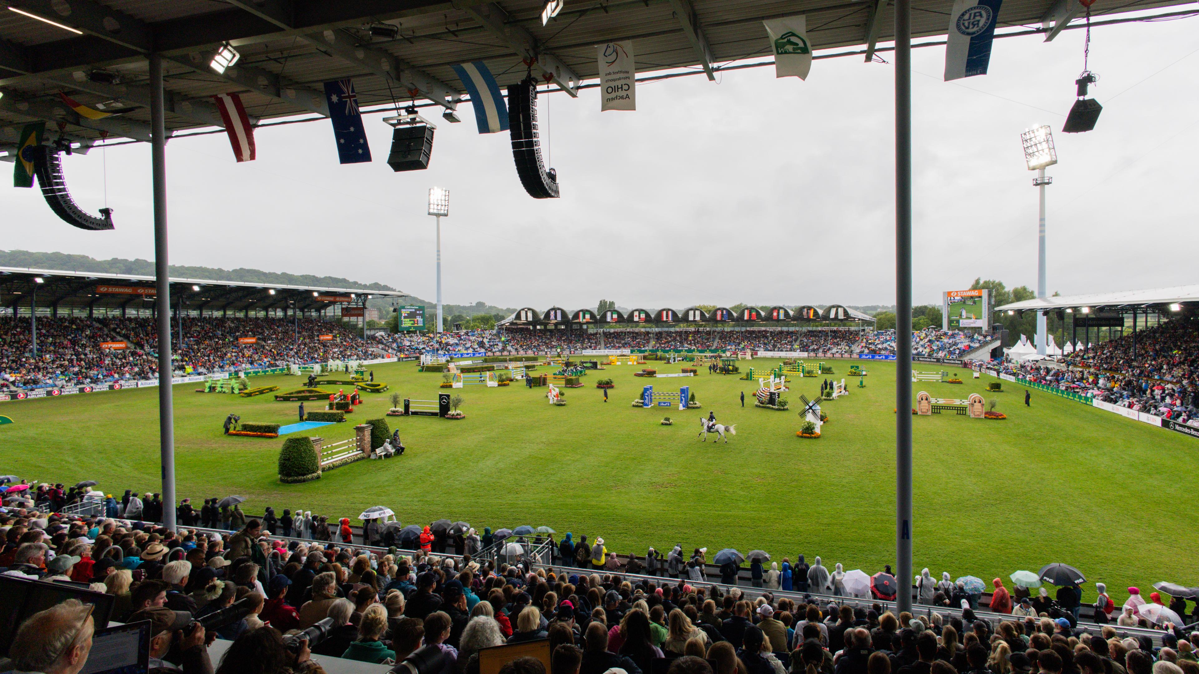 Der Parcours beim großen Preis von Aachen.