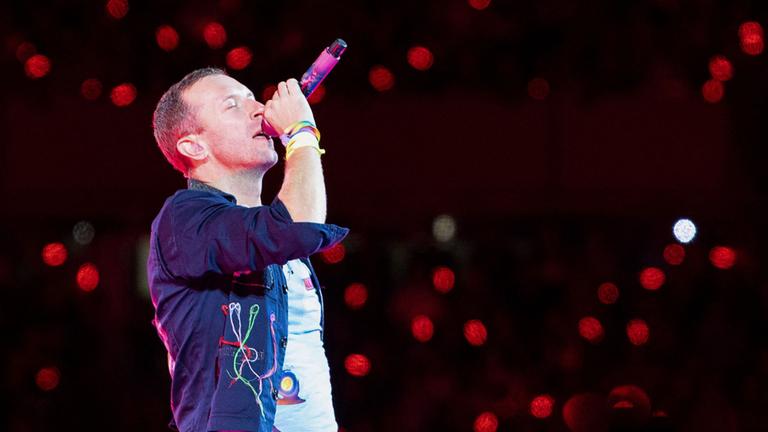 Sänger Chris Martin von der britischen Rockband Coldplay (Archiv)