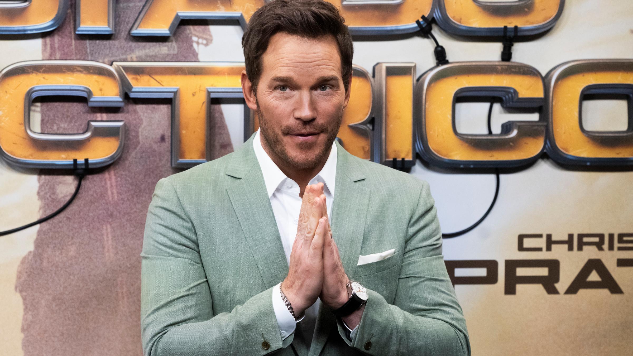 Chris Pratt bei der Premiere von The Electric State in Madrid.