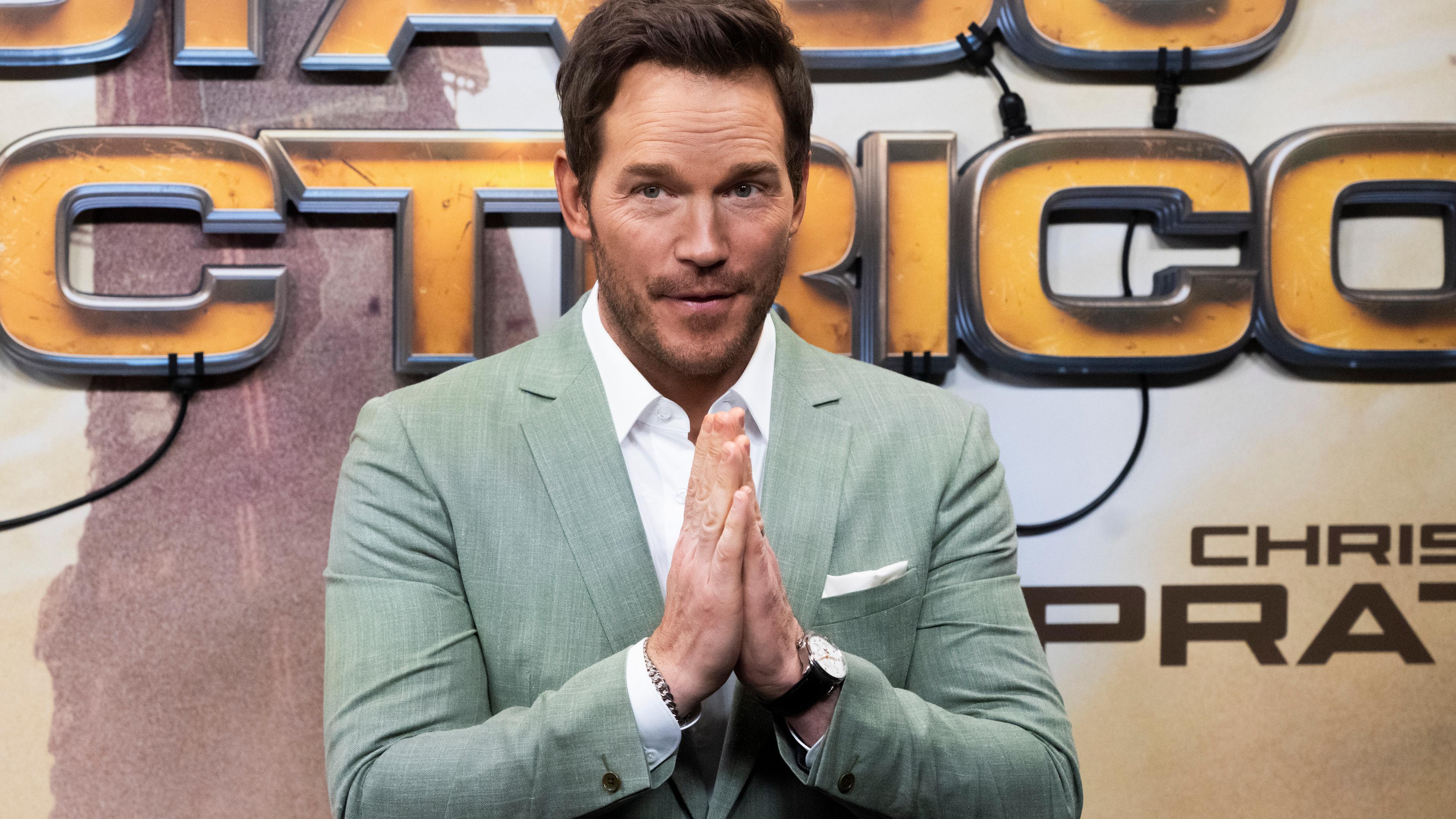 Chris Pratt bei der Premiere von The Electric State in Madrid.