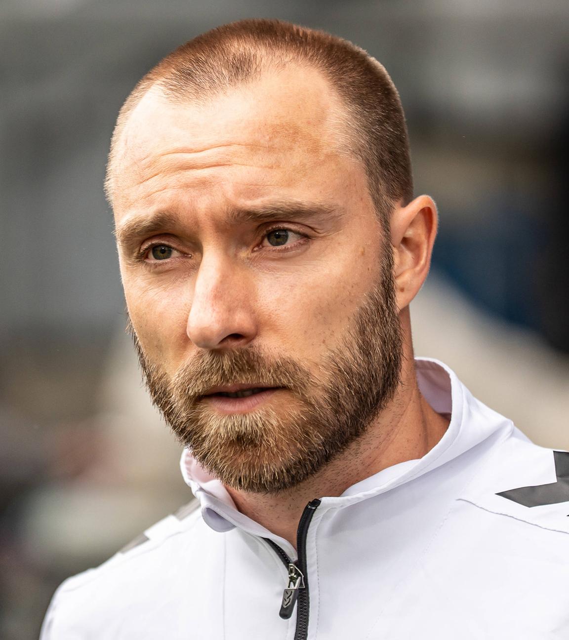 Am 10. Juni 2025 ist Christian Eriksen beim Freundschaftsspiel zwischen Dänemark und Litauen im Odense Stadion in Odense zu sehen.