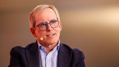 Bayern, München: Christian Wilhelm Erich Haub, Unternehmer und Vorstandsvorsitzender der Tengelmann-Gruppe, aufgenommen bei der Innovationskonferenz "Digital Life Design" (DLD).