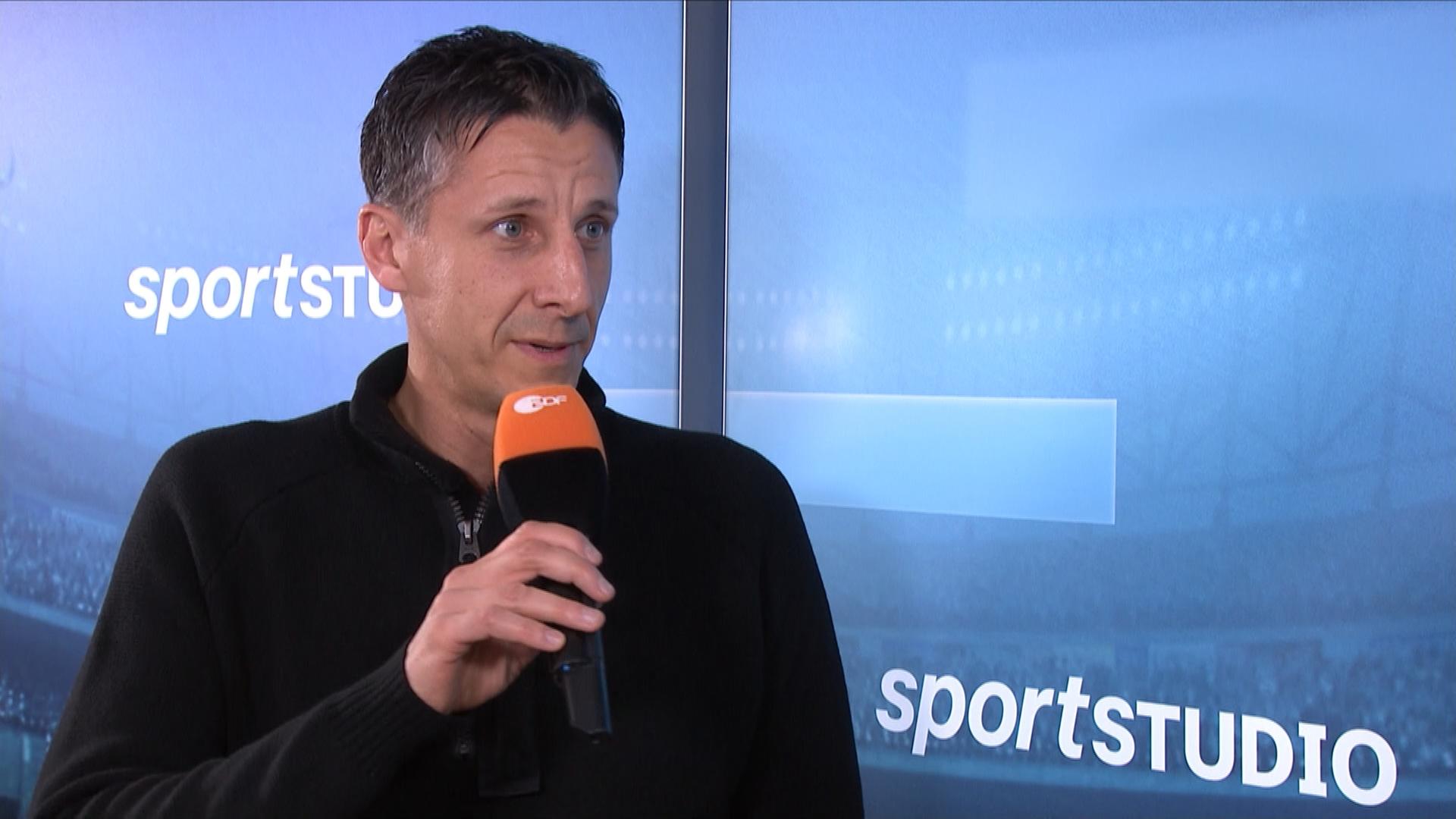 Kölns Trainer Christian Keller im Interview beim aktuellen Sportstudio am 11.11.2023.