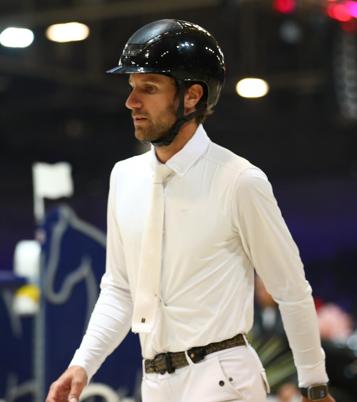 7. November 2025, Verona, Venetien, Italien: Der amtierende Olympiasieger Christian Kukuk aus Deutschland beim Longines FEI Jumping World Cup Verona 2025 im Pala Volkswagen in Verona, Italien.
