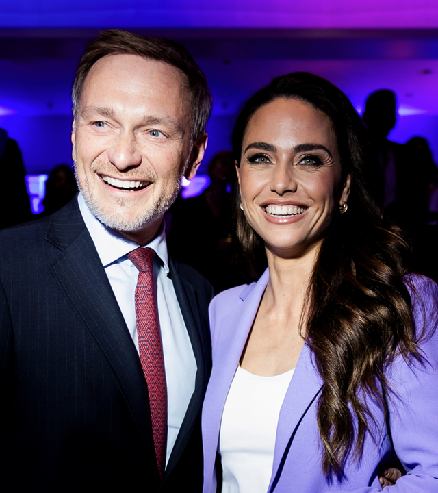 Christian Lindner mit Ehefrau Franca Lehfeldt