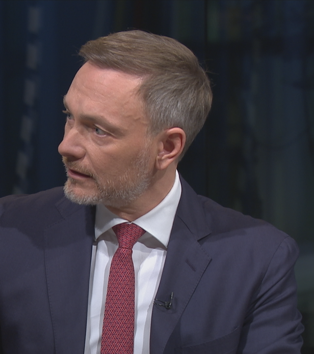 Christian Lindner in der ZDF-Wahlsendung Schlussrunde