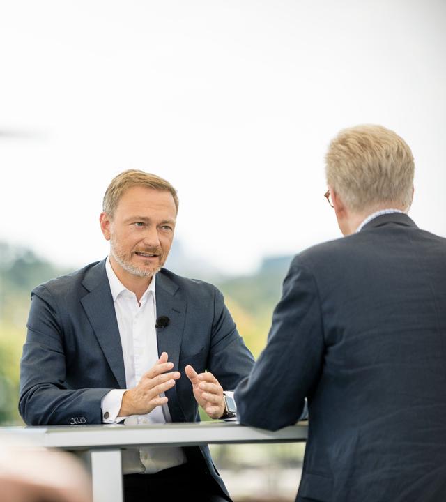 Christian Lindner im ZDF-Sommerinterview mit Theo Koll
