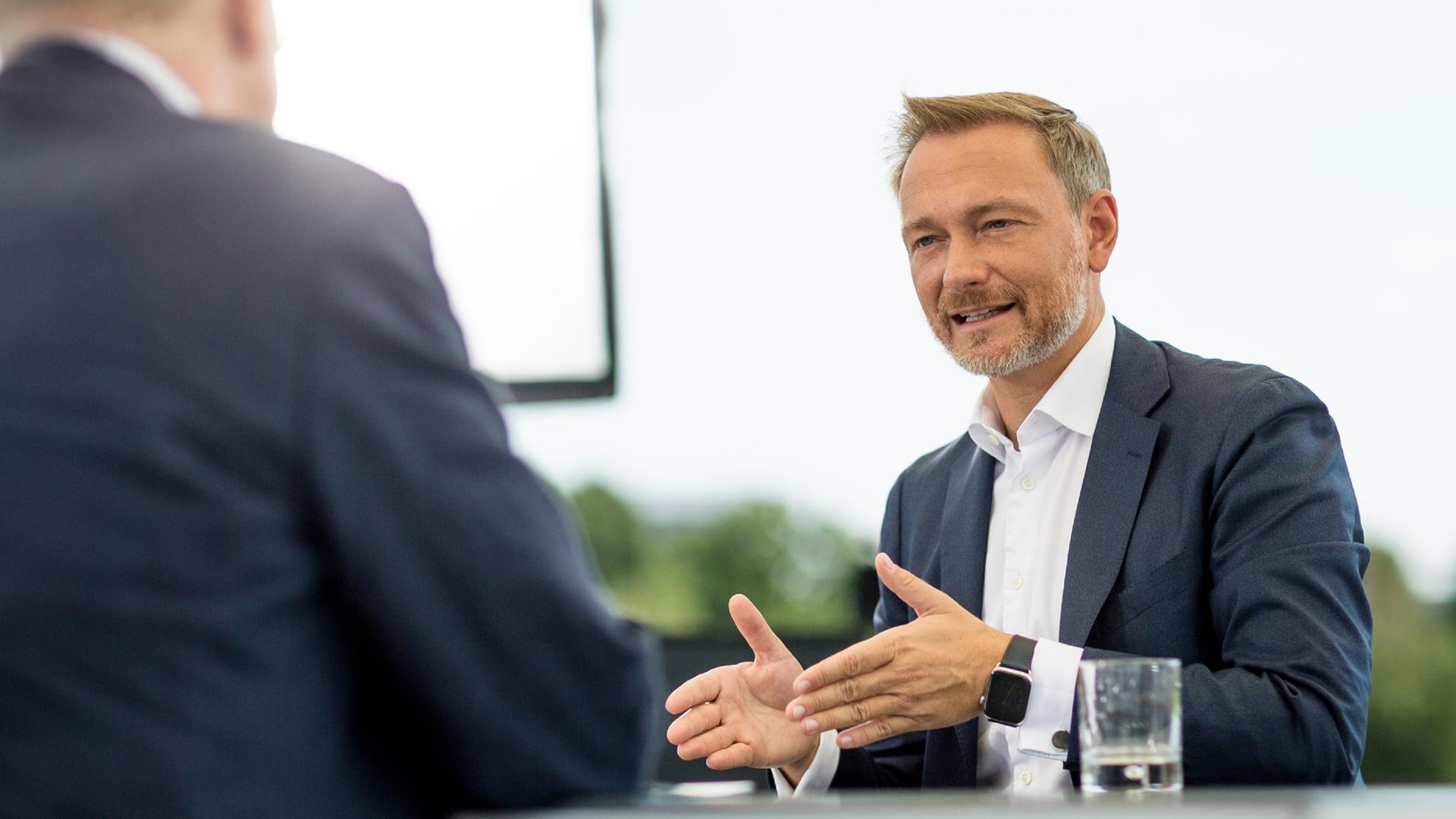 Christian Lindner im ZDF-Sommerinterview mit Theo Koll