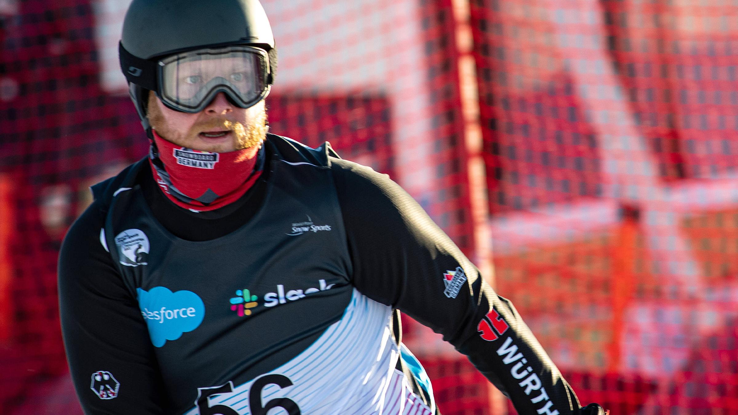 Christian Schmiedt auf dem Snowboard