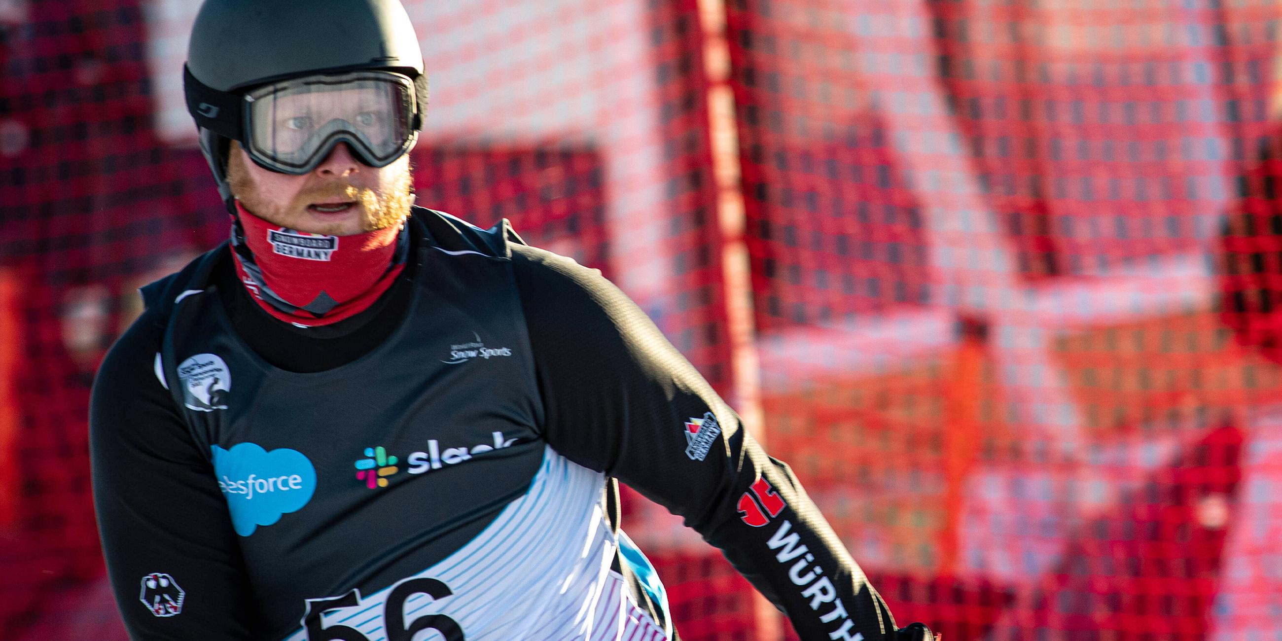 Christian Schmiedt auf dem Snowboard