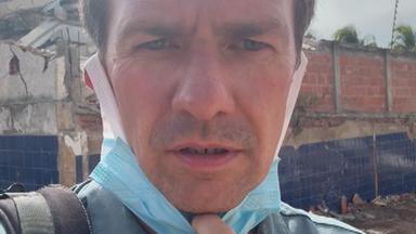 ZDF-Reporter Christian Semm im Erdbebengebiet in Venezuela