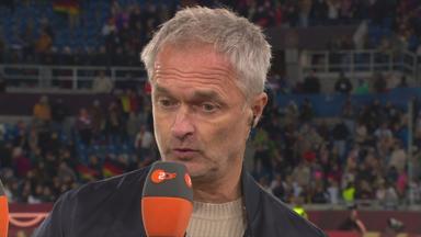 Christian Wück im Interview mit dem ZDF nach dem Spiel gegen Australien.