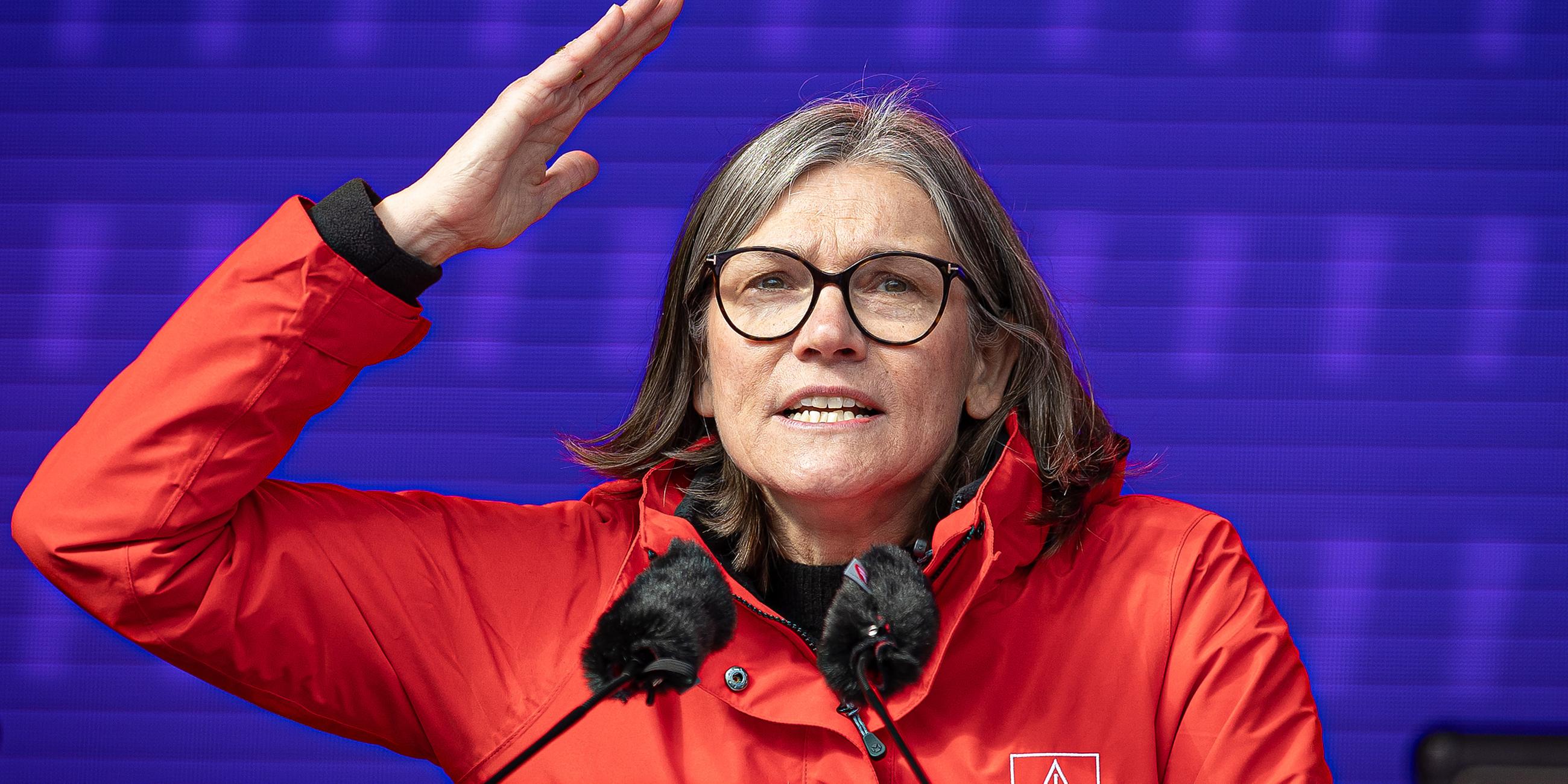 Christiane Benner, aufgenommen am 15.03.2025 in Hannover