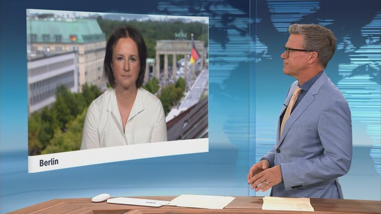 Ein Schaltgespräch mit ZDF-Korrespondentin Christiane Hübscher.