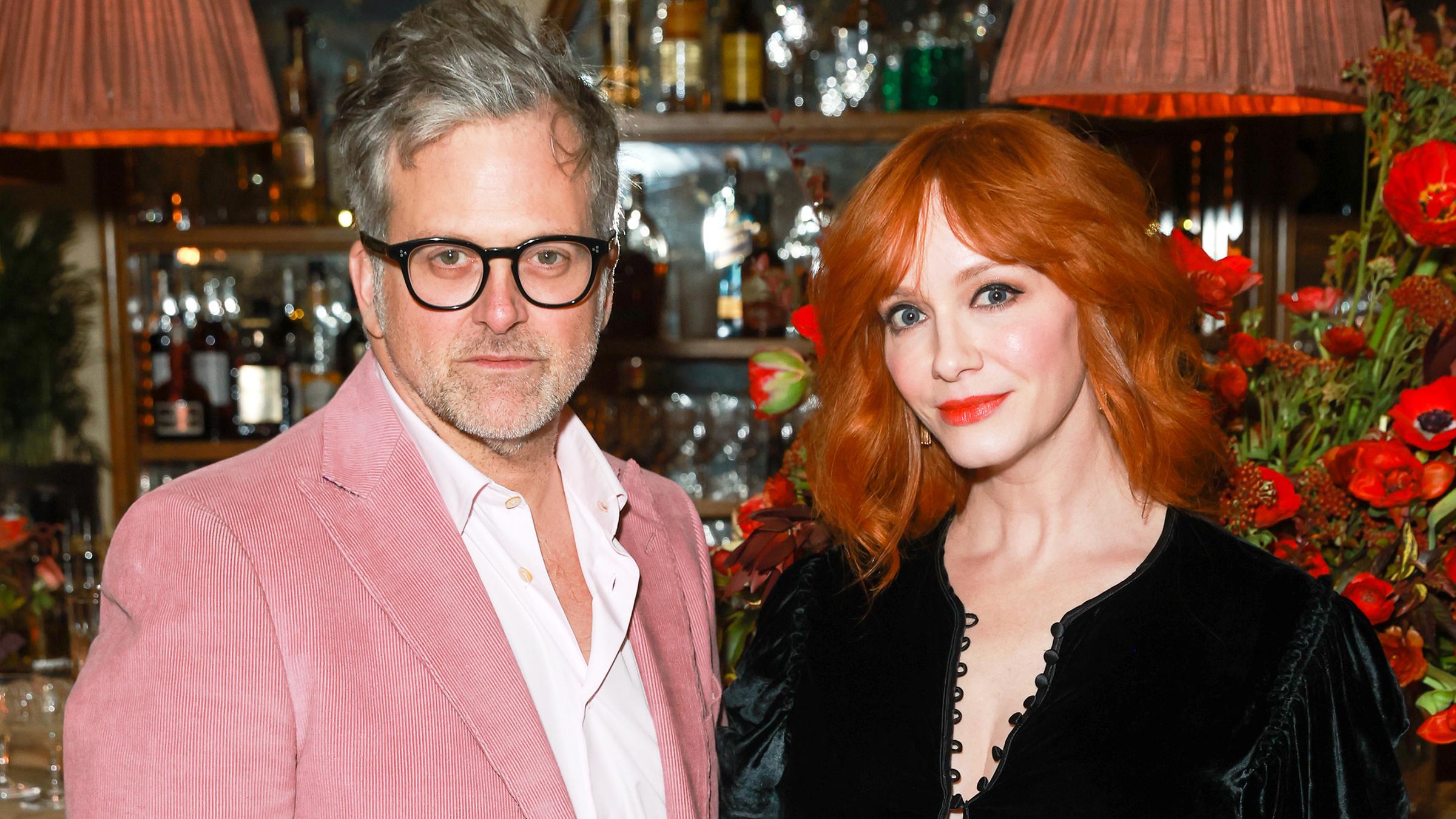 Christina Hendricks und George Bianchini