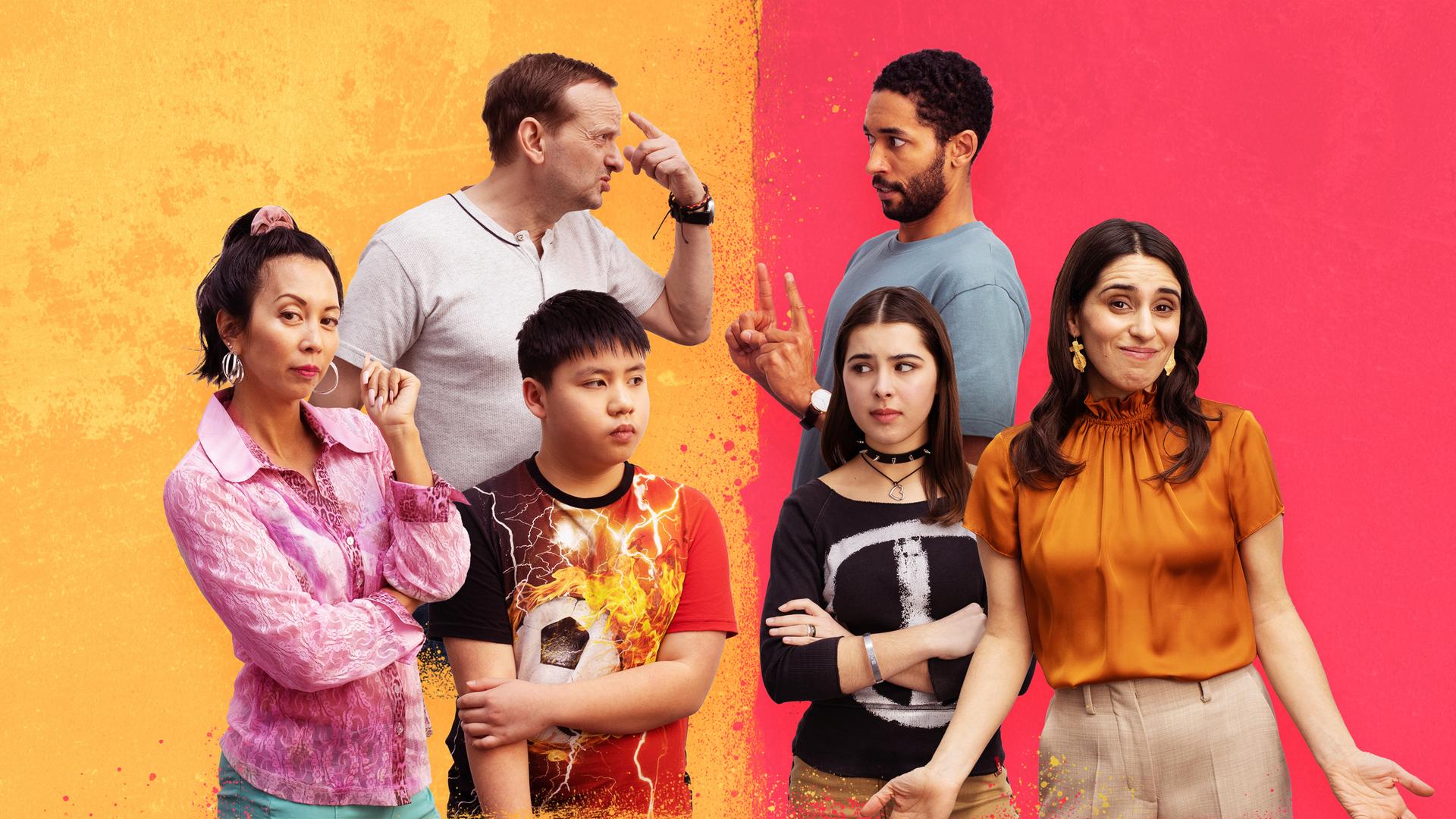 Andi Knuppe (Milan Peschel), Theo Kröger (Benito Bause), Tracy Knuppe (Minh-Khai Phan-Thi), Rocco Knuppe (Hoang Minh Ha), Zoe Sawadi (Helena Yousefi), Mari Sawadi (Maryam Zaree)