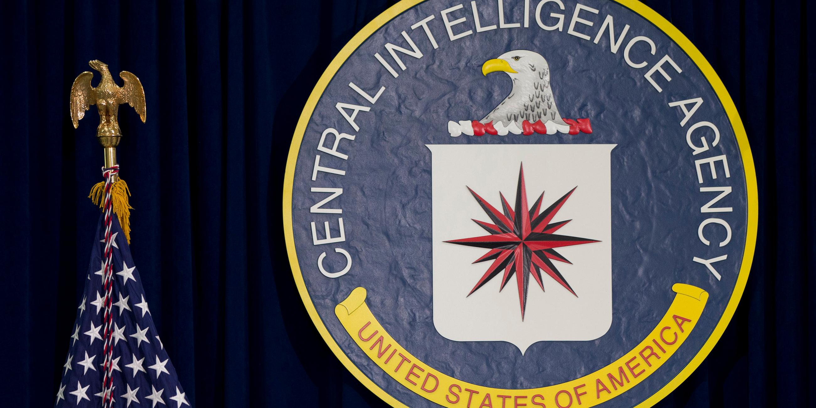 Das Logo des US-amerikanischen Auslandsgeheimdienstes CIA. 