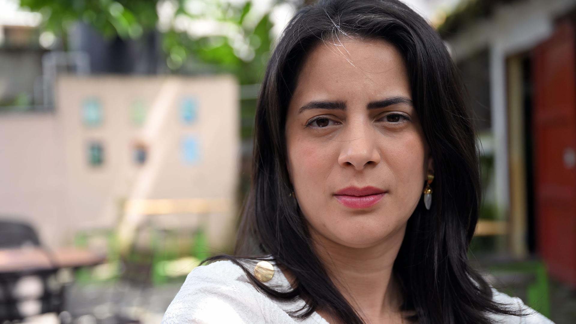 Oppositionspolitikerin Claudia Ortiz.