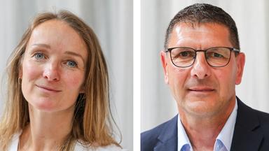 Montage:  BSW-Politiker Claudia Wittig (l) und Thomas Schulze